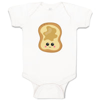 Baby Clothes Peanut Butter Toast Food and Beverages Bread Baby Bodysuits Cotton