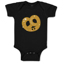 Baby Clothes Pretzel Food and Beverages Bread Baby Bodysuits Boy & Girl Cotton