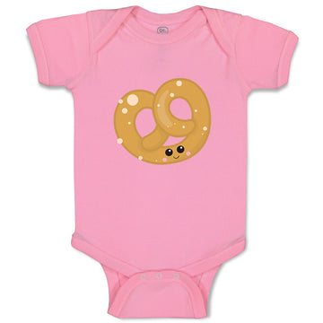 Baby Clothes Pretzel Food and Beverages Bread Baby Bodysuits Boy & Girl Cotton