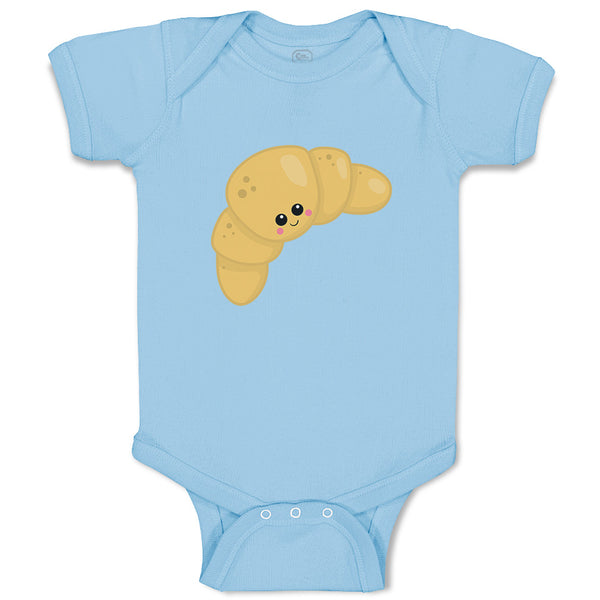 Baby Clothes Croissant A Food and Beverages Bread Baby Bodysuits Cotton