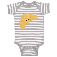 Baby Clothes Croissant A Food and Beverages Bread Baby Bodysuits Cotton