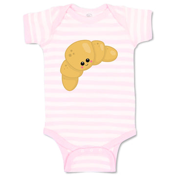 Baby Clothes Croissant A Food and Beverages Bread Baby Bodysuits Cotton