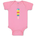 Baby Clothes Rainbow Popsicle Eyes Food and Beverages Desserts Baby Bodysuits