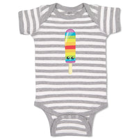 Baby Clothes Rainbow Popsicle Eyes Food and Beverages Desserts Baby Bodysuits