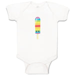 Baby Clothes Rainbow Popsicle Eyes Food and Beverages Desserts Baby Bodysuits