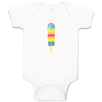 Baby Clothes Rainbow Popsicle Eyes Food and Beverages Desserts Baby Bodysuits