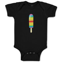 Baby Clothes Rainbow Popsicle Food and Beverages Desserts Baby Bodysuits Cotton