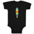 Baby Clothes Rainbow Popsicle Food and Beverages Desserts Baby Bodysuits Cotton