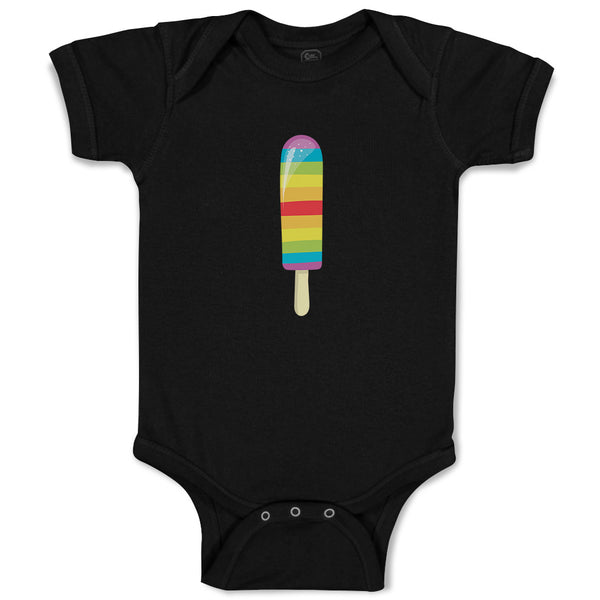 Baby Clothes Rainbow Popsicle Food and Beverages Desserts Baby Bodysuits Cotton