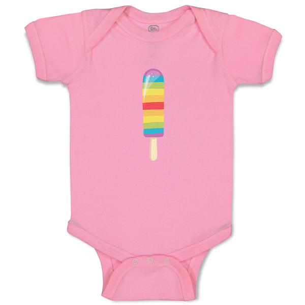 Baby Clothes Rainbow Popsicle Food and Beverages Desserts Baby Bodysuits Cotton