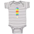 Baby Clothes Rainbow Popsicle Food and Beverages Desserts Baby Bodysuits Cotton