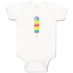 Baby Clothes Rainbow Popsicle Food and Beverages Desserts Baby Bodysuits Cotton