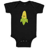 Baby Clothes Corn Smile Food and Beverages Vegetables Baby Bodysuits Cotton