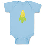 Baby Clothes Corn Smile Food and Beverages Vegetables Baby Bodysuits Cotton