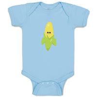 Baby Clothes Corn Smile Food and Beverages Vegetables Baby Bodysuits Cotton