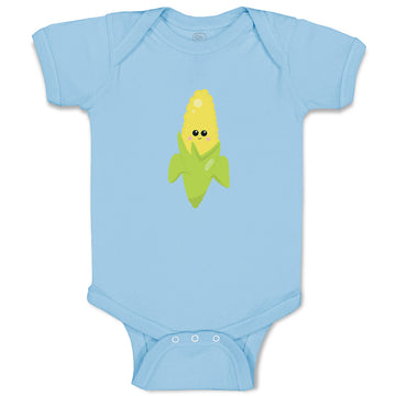 Baby Clothes Corn Smile Food and Beverages Vegetables Baby Bodysuits Cotton
