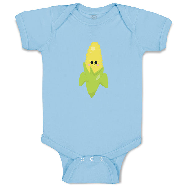 Baby Clothes Corn Smile Food and Beverages Vegetables Baby Bodysuits Cotton