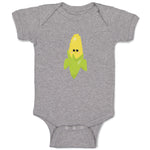 Baby Clothes Corn Smile Food and Beverages Vegetables Baby Bodysuits Cotton