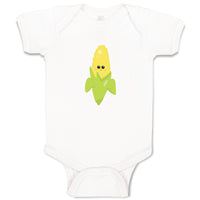 Baby Clothes Corn Smile Food and Beverages Vegetables Baby Bodysuits Cotton