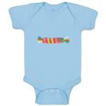 Baby Clothes Rainbow Candy Food and Beverages Desserts Baby Bodysuits Cotton