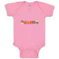 Baby Clothes Rainbow Candy Food and Beverages Desserts Baby Bodysuits Cotton