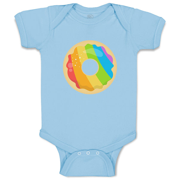 Baby Clothes Rainbow Irish Donuts Food and Beverages Desserts Baby Bodysuits