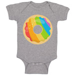 Baby Clothes Rainbow Irish Donuts Food and Beverages Desserts Baby Bodysuits