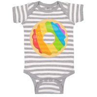 Baby Clothes Rainbow Irish Donuts Food and Beverages Desserts Baby Bodysuits