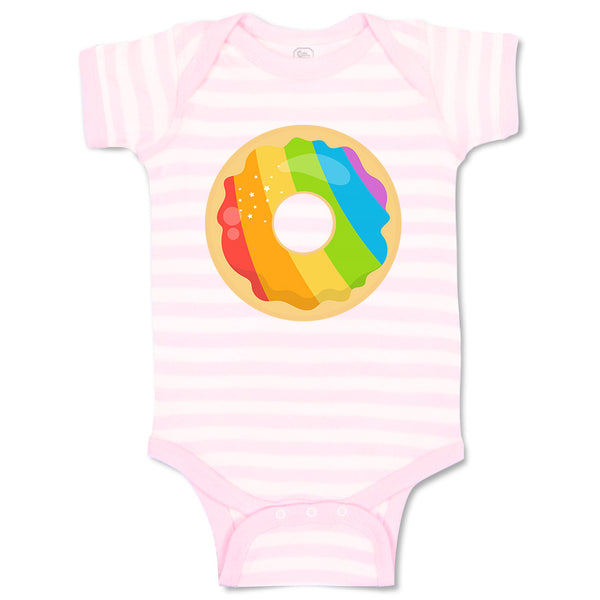 Baby Clothes Rainbow Irish Donuts Food and Beverages Desserts Baby Bodysuits