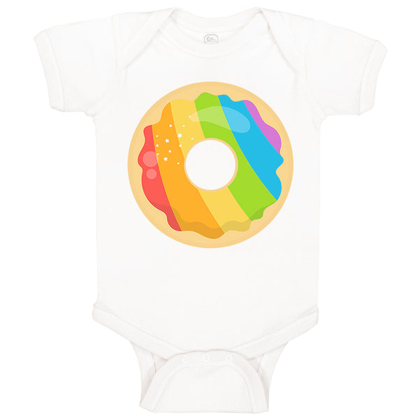 Baby Clothes Rainbow Irish Donuts Food and Beverages Desserts Baby Bodysuits