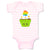 Baby Clothes St Paddy's Cupcake Rainbow Clover Eyes Food and Beverages Cotton