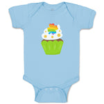 Baby Clothes St Paddy's Cupcake Rainbow Clover Food and Beverages Cupcakes