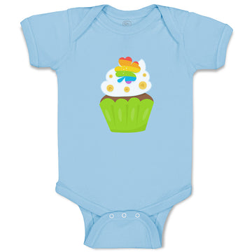 Baby Clothes St Paddy's Cupcake Rainbow Clover Food and Beverages Cupcakes