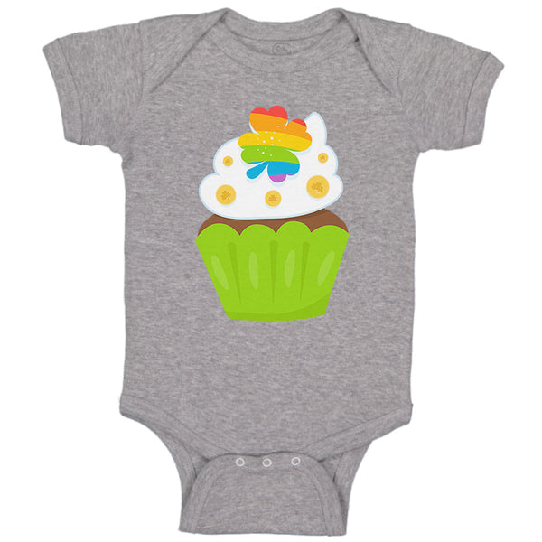 Baby Clothes St Paddy's Cupcake Rainbow Clover Food and Beverages Cupcakes