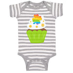 Baby Clothes St Paddy's Cupcake Rainbow Clover Food and Beverages Cupcakes