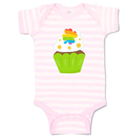 Baby Clothes St Paddy's Cupcake Rainbow Clover Food and Beverages Cupcakes