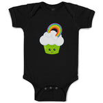 Baby Clothes St Paddy's Cupcake Rainbow Eyes Food and Beverages Cupcakes Cotton