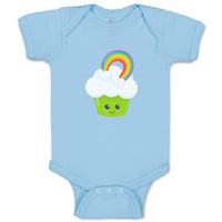 Baby Clothes St Paddy's Cupcake Rainbow Eyes Food and Beverages Cupcakes Cotton