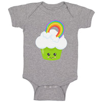 Baby Clothes St Paddy's Cupcake Rainbow Eyes Food and Beverages Cupcakes Cotton