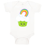 Baby Clothes St Paddy's Cupcake Rainbow Eyes Food and Beverages Cupcakes Cotton