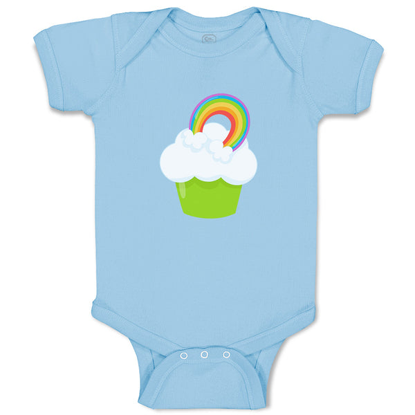 Baby Clothes St Paddy's Cupcake Rainbow Food and Beverages Cupcakes Cotton