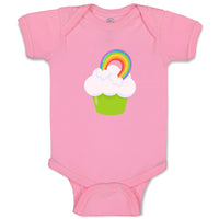 Baby Clothes St Paddy's Cupcake Rainbow Food and Beverages Cupcakes Cotton