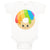 Baby Clothes Rainbow Irish Donuts Face Food and Beverages Desserts Cotton