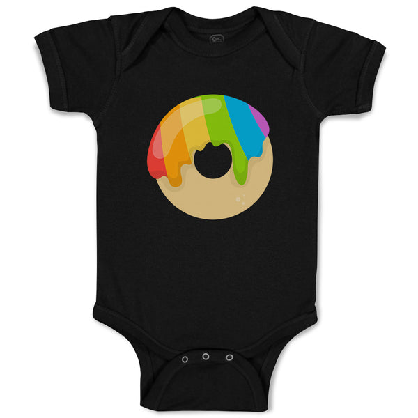 Baby Clothes Rainbow Irish Donuts No Face Food and Beverages Desserts Cotton