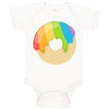 Baby Clothes Rainbow Irish Donuts No Face Food and Beverages Desserts Cotton