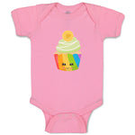 Baby Clothes Rainbow Irish Cupcake Eyes Food and Beverages Cupcakes Cotton