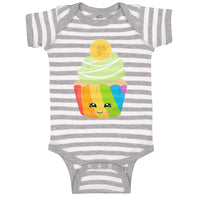 Baby Clothes Rainbow Irish Cupcake Eyes Food and Beverages Cupcakes Cotton