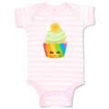 Baby Clothes Rainbow Irish Cupcake Eyes Food and Beverages Cupcakes Cotton