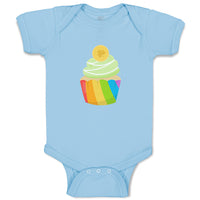 Baby Clothes Rainbow Irish Cupcake Food and Beverages Cupcakes Baby Bodysuits