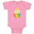 Baby Clothes Rainbow Irish Cupcake Food and Beverages Cupcakes Baby Bodysuits